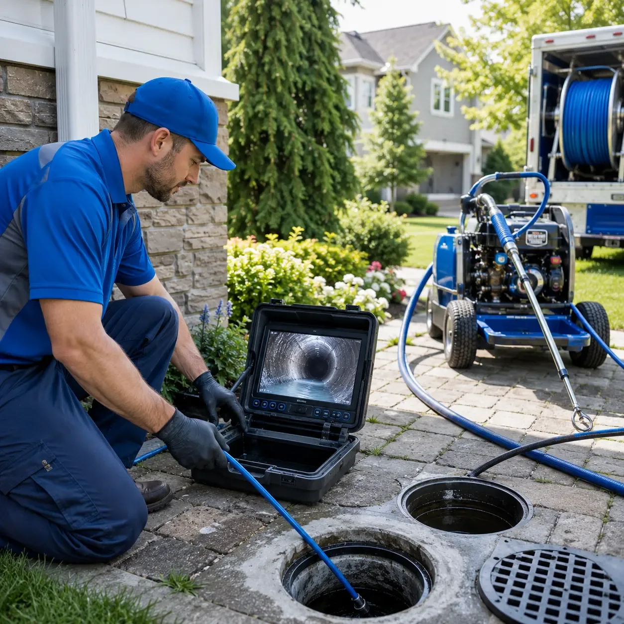 Outdoor drain cleaning professionals serving Unity, WI