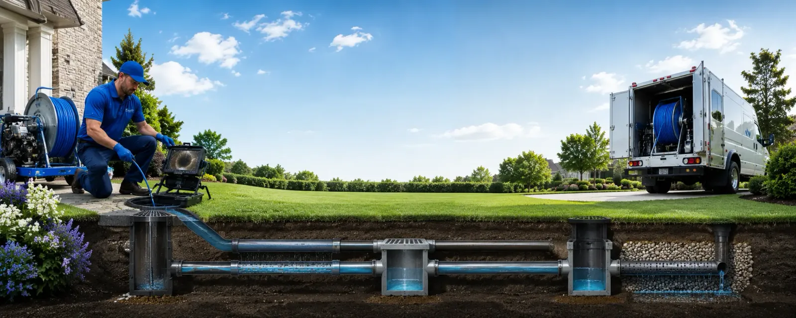 Outdoor drain cleaning information for Unity, WI